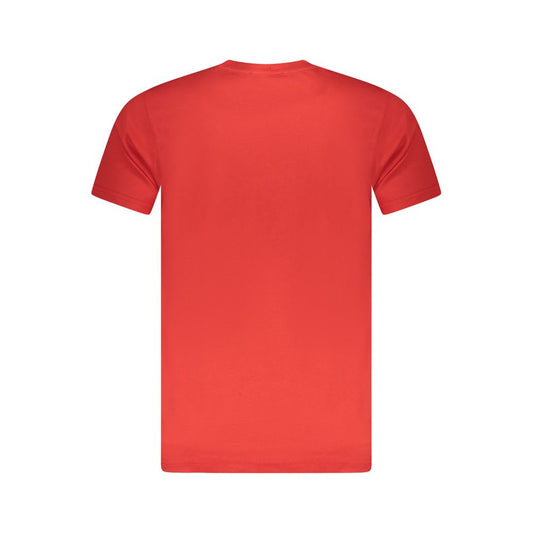 Cavalli Class Red Cotton Men T-Shirt Mens T-Shirt