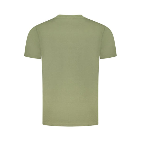 Cavalli Class Green Cotton Men T-Shirt Mens T-Shirt