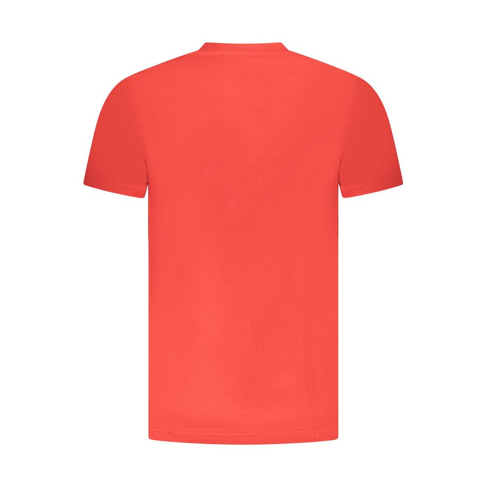 Cavalli Class Red Cotton Men T-Shirt Mens T-Shirt