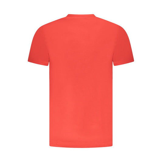 Cavalli Class Red Cotton Men T-Shirt Mens T-Shirt
