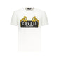 Cavalli Class Bianco Cotton Men T-Shirt Mens T-Shirt