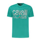 Cavalli Class Verde Cotton Men's T-Shirt Mens T-Shirt