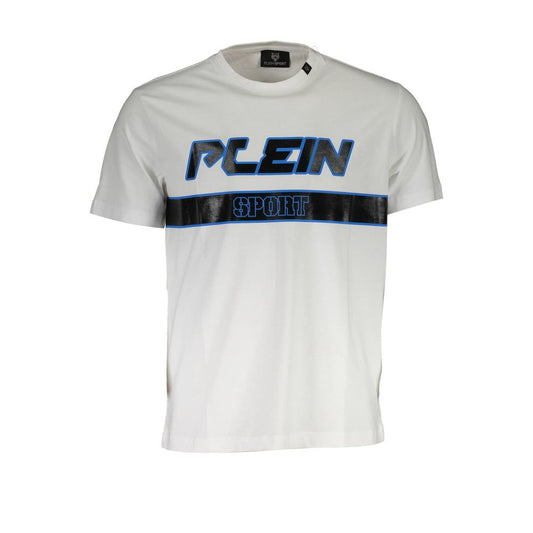 Plein Sport White Cotton Men T-Shirt Mens T-Shirt