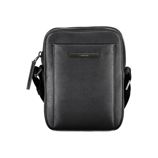Calvin Klein Elegant Black Shoulder Bag with Sleek Detailing Mens Shoulder Bag