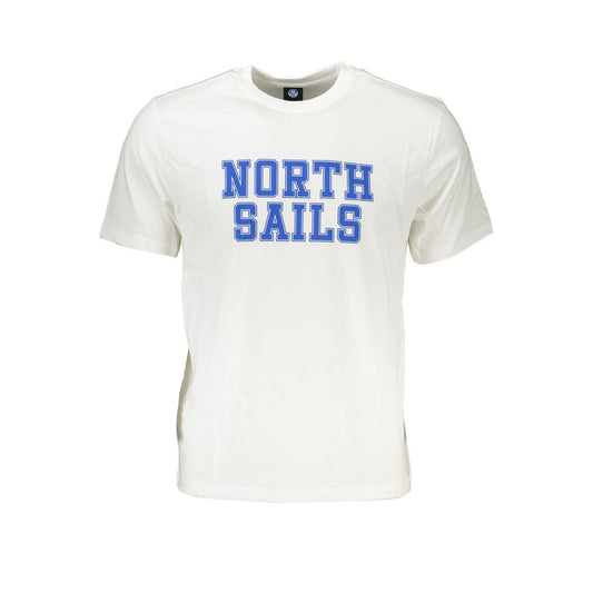 North Sails White Cotton T-Shirt Mens T-Shirt