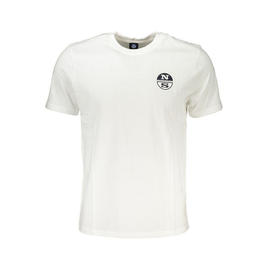 North Sails White Cotton T-Shirt Mens T-Shirt