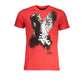 Cavalli Class Red Cotton T-Shirt Mens T-Shirt