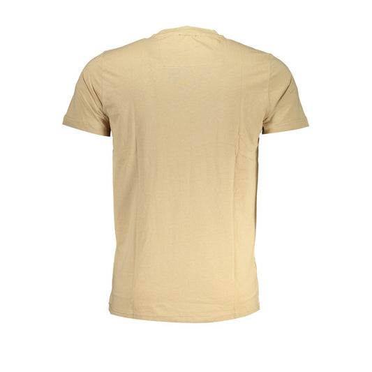 Cavalli Class Beige Cotton T-Shirt Mens T-Shirt