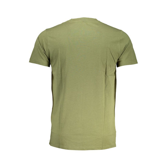 Cavalli Class Green Cotton T-Shirt Mens T-Shirt