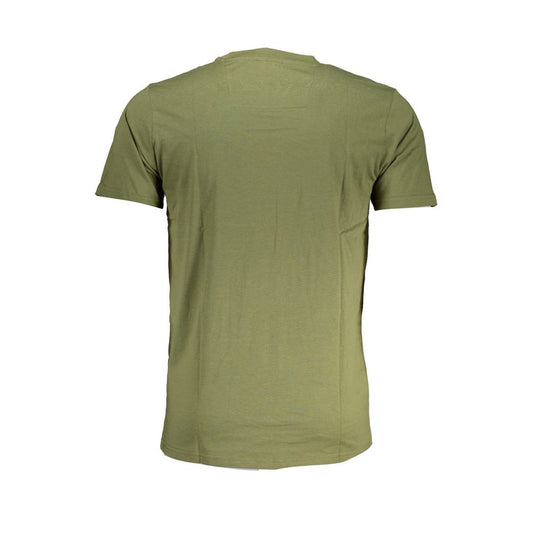 Cavalli Class Green Cotton T-Shirt Mens T-Shirt