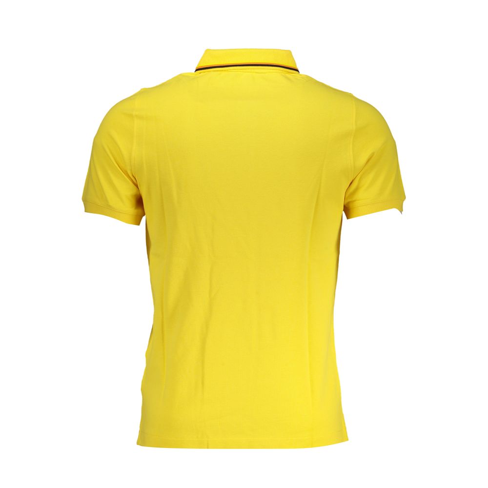 K-WAY Sunny Yellow Contrast Detail Polo Mens T-Shirt