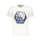 Cavalli Class White Cotton Men T-Shirt Mens T-Shirt