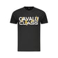 Cavalli Class Black Cotton Men T-Shirt Mens T-Shirt