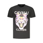 Cavalli Class Black Cotton Men T-Shirt Mens T-Shirt