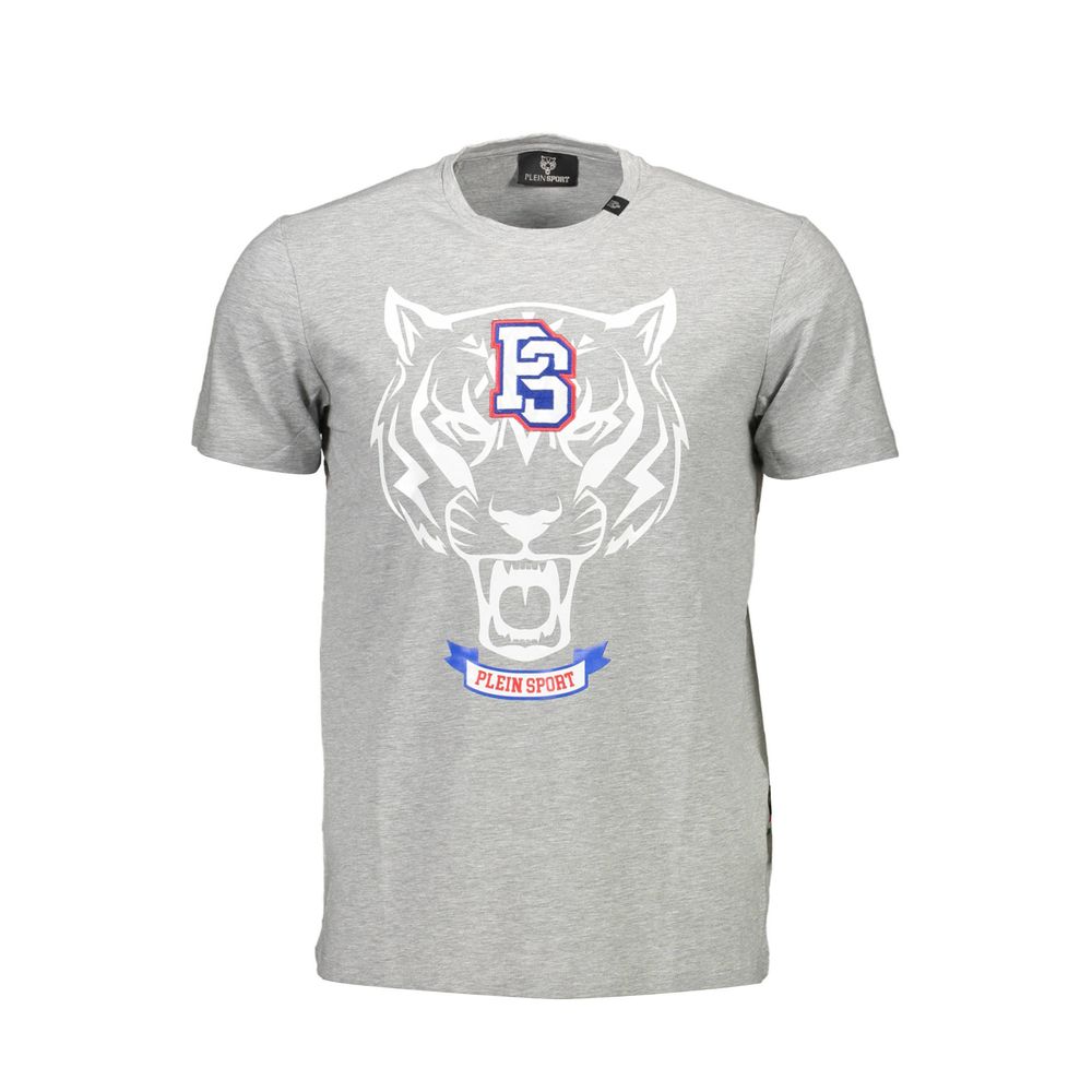 Plein Sport Brown Cotton Men T-Shirt Mens T-Shirt