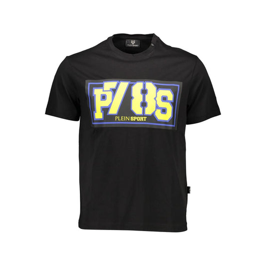 Plein Sport Black Cotton Men T-Shirt Mens T-Shirt