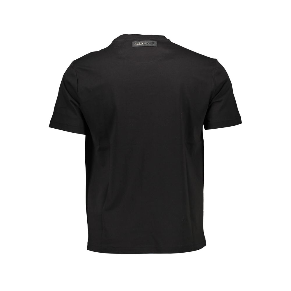Plein Sport Black Cotton Men T-Shirt Mens T-Shirt