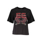 Cavalli Class Black Cotton T-Shirt