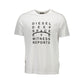 Diesel White Cotton Men T-Shirt Mens T-Shirt