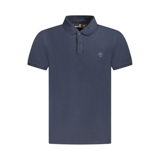 Timberland Blue Cotton Polo Shirt
