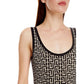 Balmain Black Wool Women Bodysuit