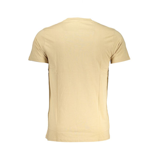 Cavalli Class Beige Cotton T-Shirt Mens T-Shirt