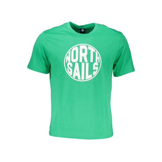 North Sails Green Cotton T-Shirt Mens T-Shirt