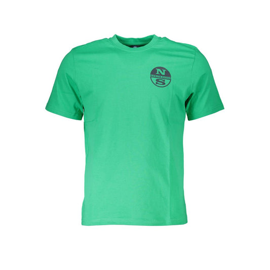 North Sails Green Cotton T-Shirt Mens T-Shirt