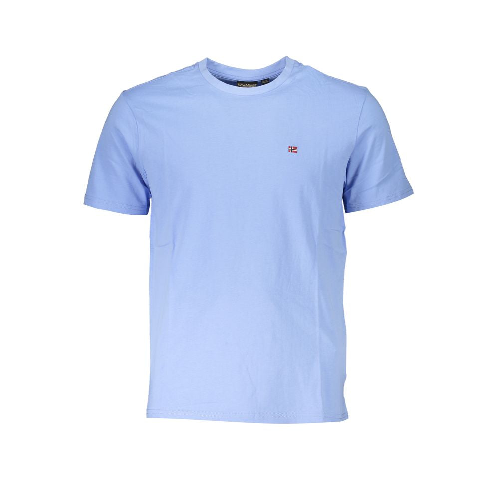 Napapijri Blue Cotton T-Shirt Mens T-Shirt