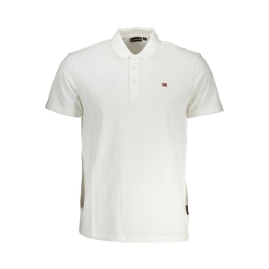 Napapijri White Cotton Polo Shirt
