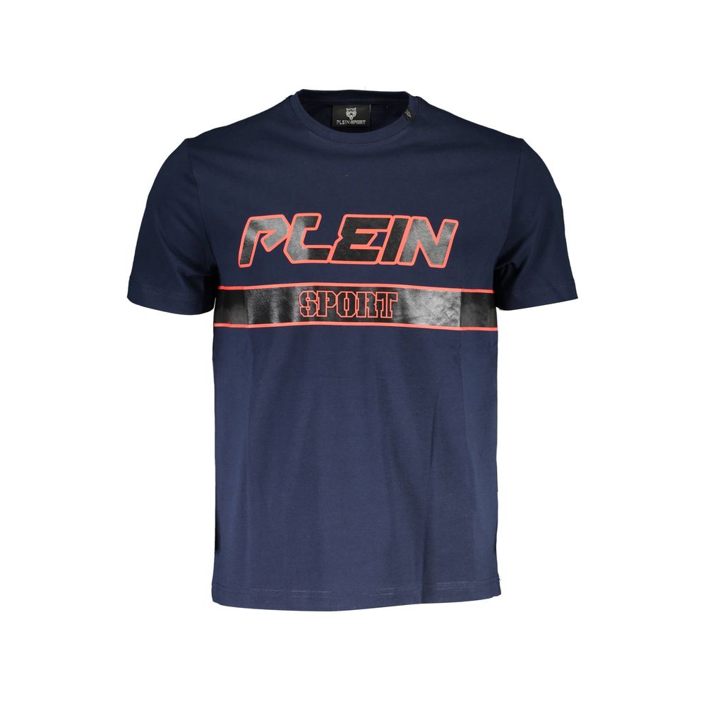 Plein Sport Blue Cotton Men T-Shirt Mens T-Shirt