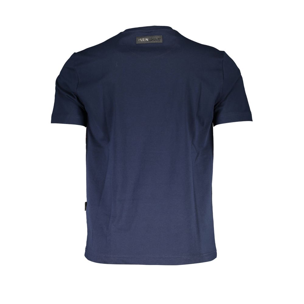 Plein Sport Blue Cotton Men T-Shirt Mens T-Shirt