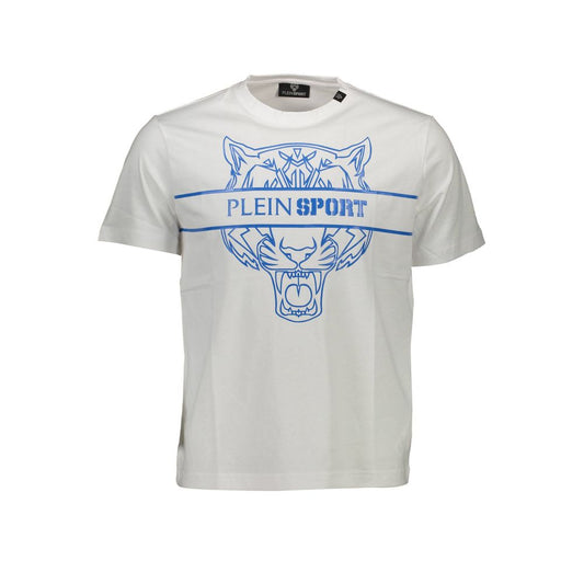 Plein Sport White Cotton Men T-Shirt Mens T-Shirt