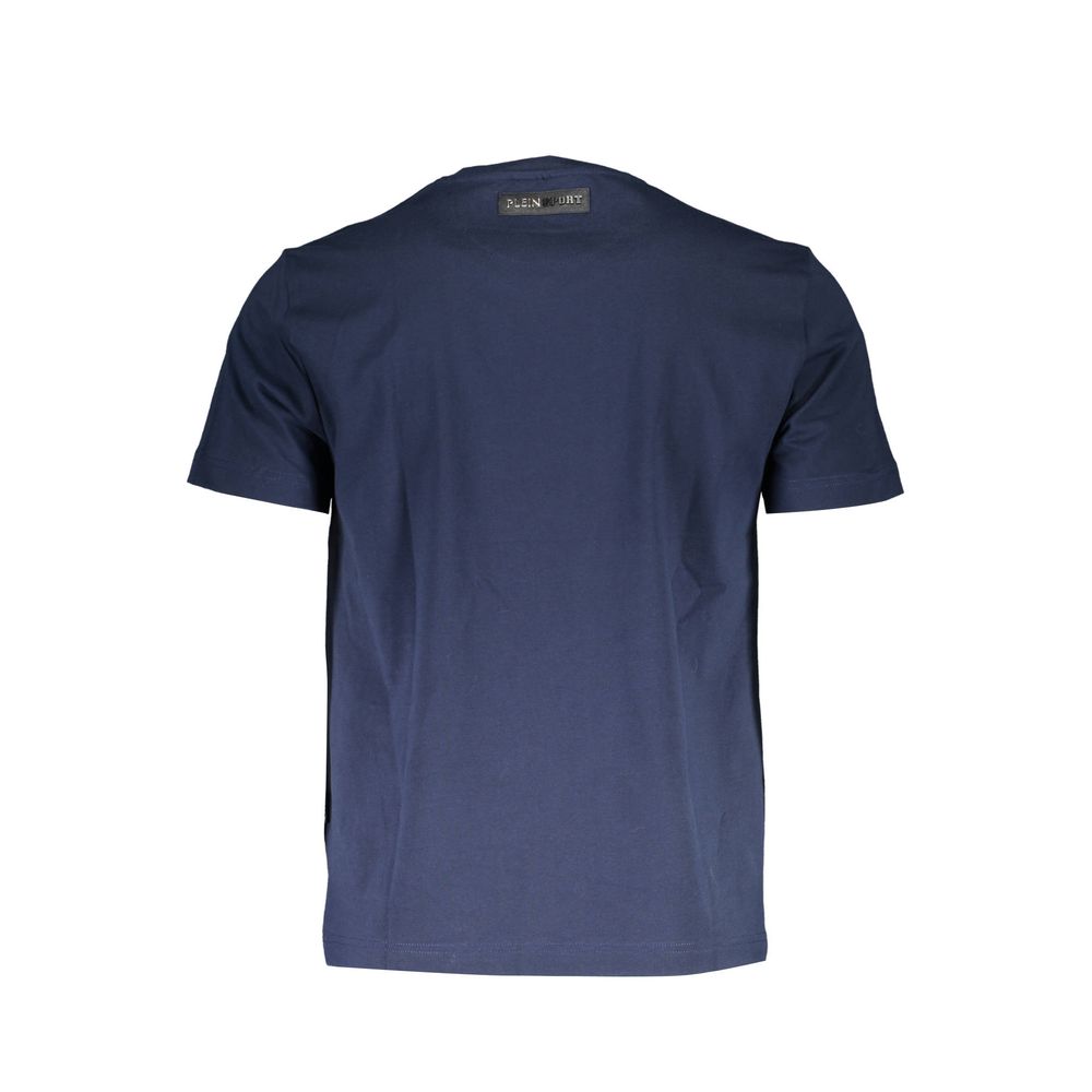 Plein Sport Blue Cotton Men T-Shirt Mens T-Shirt