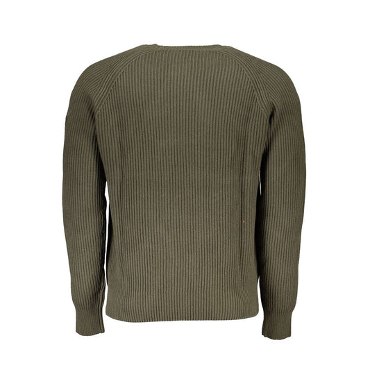 North Sails Green Cotton Men Sweater Mens Sweater