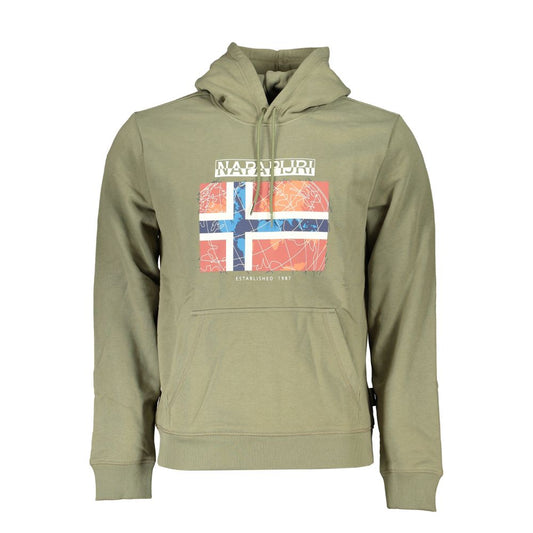 Napapijri Green Cotton Men Sweater Mens Sweater