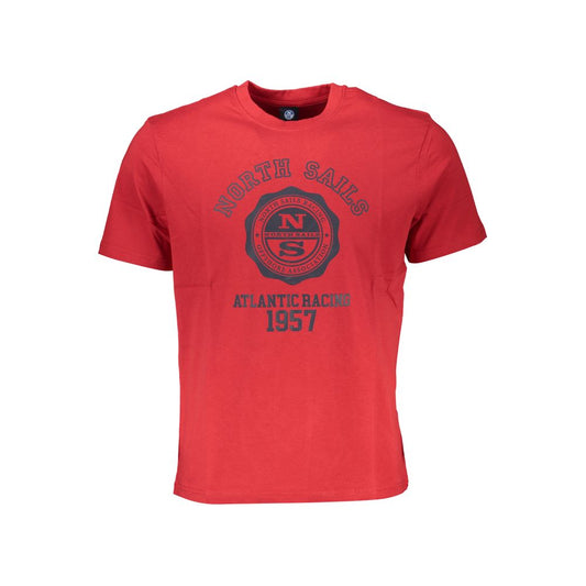 North Sails Red Cotton T-Shirt Mens T-Shirt