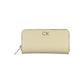 Calvin Klein Elegant Beige Zip Wallet with RFID Blocking Womens Wallet