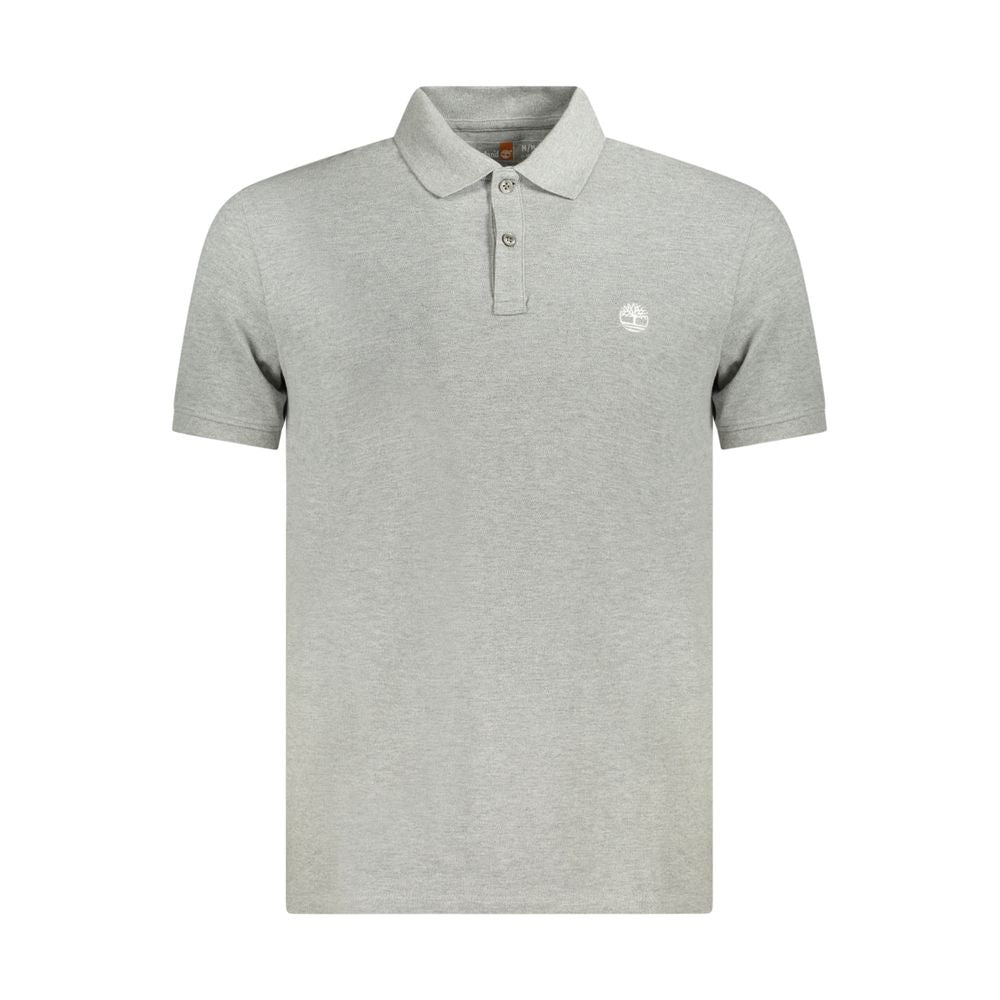Timberland Gray Cotton Polo Shirt Mens T-Shirt
