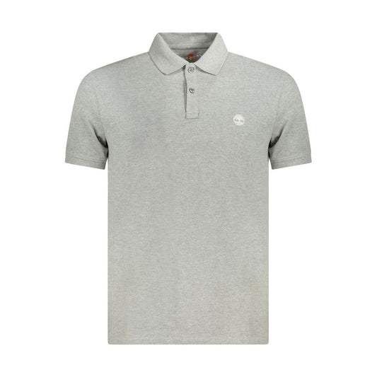 Timberland Gray Cotton Polo Shirt Mens T-Shirt