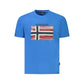Napapijri Blue Cotton Men T-Shirt