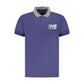 Cavalli Class Blue Cotton Polo Shirt