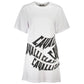 Cavalli Class White Cotton Dress