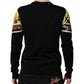 Dolce & Gabbana Black Silk Floral Crew Neck Pullover Sweater