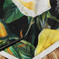 Dolce & Gabbana Black Silk Floral Crew Neck Pullover Sweater