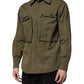Dolce & Gabbana Army Green Button Down Long Sleeves Shirt
