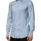 Dolce & Gabbana Blue Striped MARTINI Long Sleeve Dress Shirt