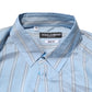 Dolce & Gabbana Blue Striped MARTINI Long Sleeve Dress Shirt
