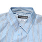 Dolce & Gabbana Blue Striped MARTINI Long Sleeves Dress Shirt