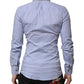 Dolce & Gabbana Blue Cotton SICILIA Long Sleeves Dress Shirt